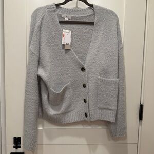 BP Gray Women's Cardigan Sweater